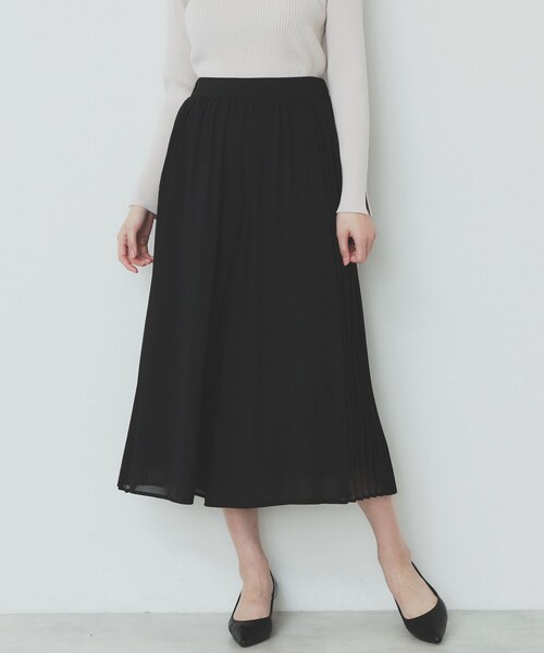 index（インデックス） パンツ サイドプリーツフレアパンツ「洗濯機