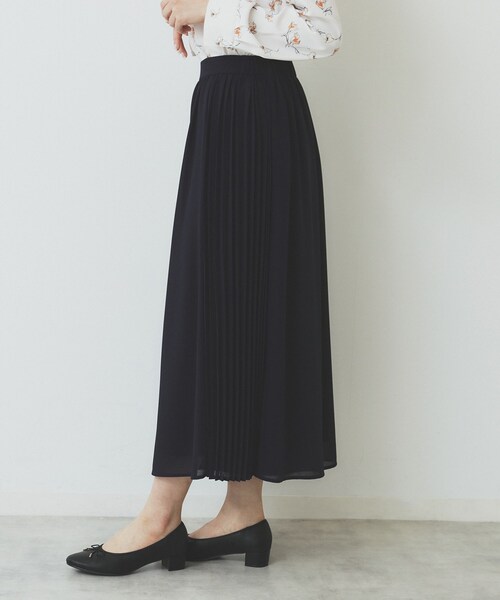 index（インデックス） パンツ サイドプリーツフレアパンツ「洗濯機