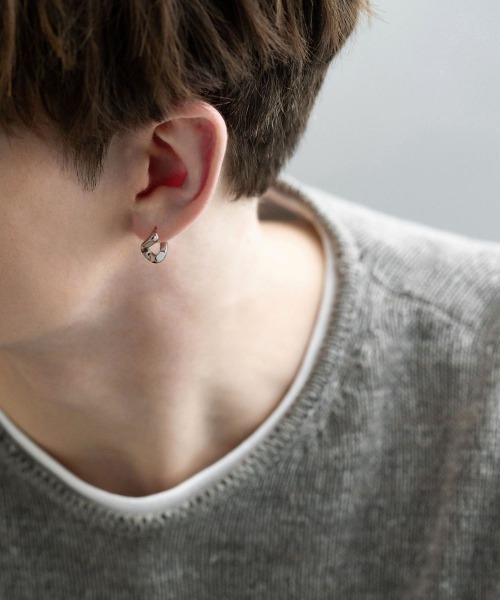 4℃ HOMME+（ヨンドシーオムプラス） ピアス シルバー ピアス/片耳用