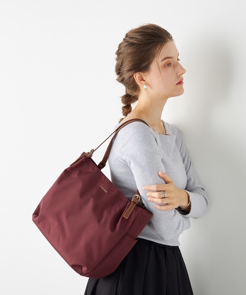 トートバッグ ポリエステルキャンバス　A4トート レディースの画像