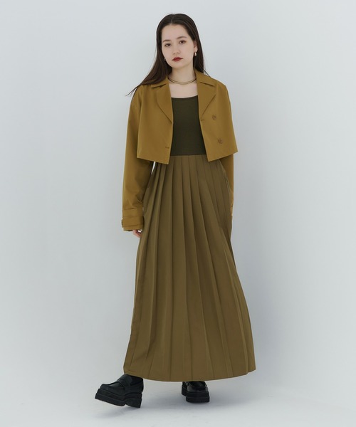 「TINA:JOJUN」 ドッキングワンピース S カーキ レディース_画像7