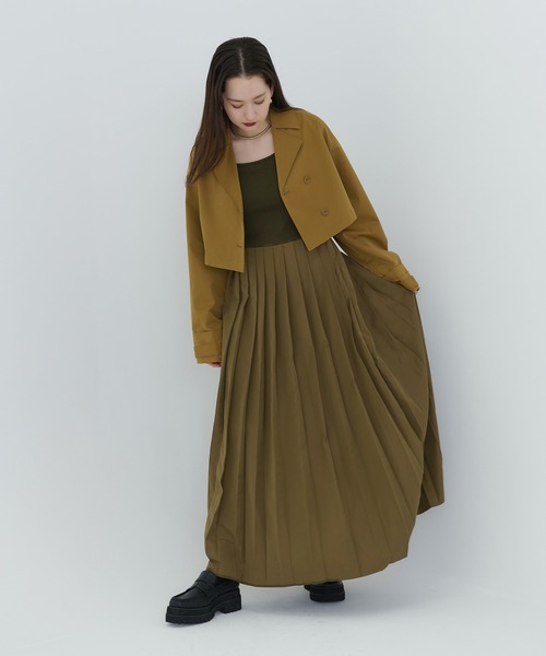 「TINA:JOJUN」 ドッキングワンピース S カーキ レディース_画像8