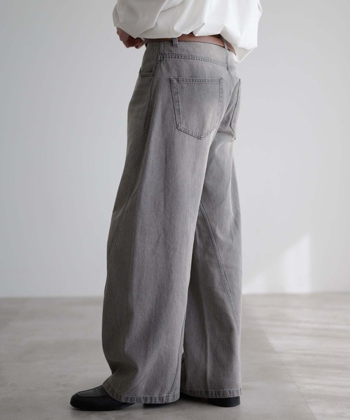 epnok ジーンズ ビンテージライクカーブデニムパンツ メンズ