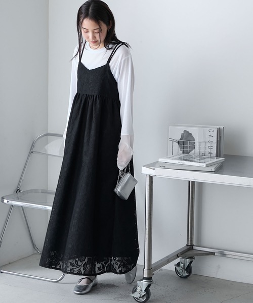 安価 ワタナベ forksy. ワンピース 「forksy.」エンブロイダリーレース スーツ・フォーマル・ドレス