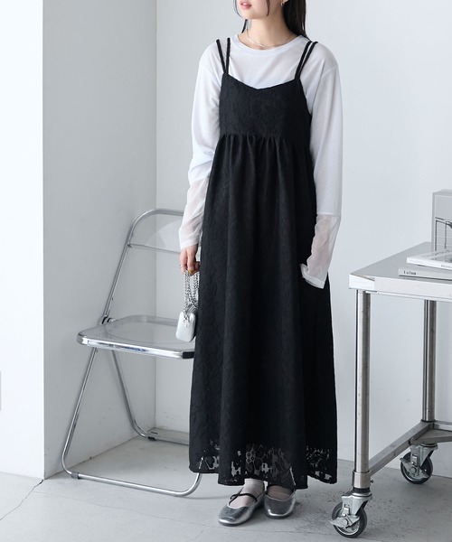 forksy. ワンピース 「forksy.」エンブロイダリーレース