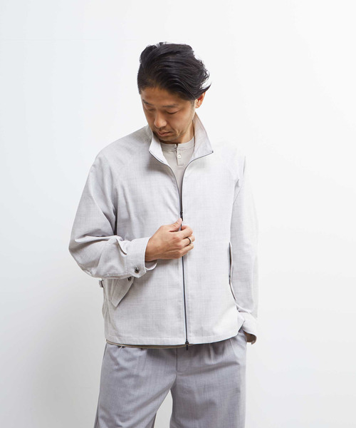 メルローズ（MEN'S MELROSEストレッチサキソニーシャツブルゾン メルローズ（MEN'S MELROSEストレッチサキソニーシャツブルゾン 【公式