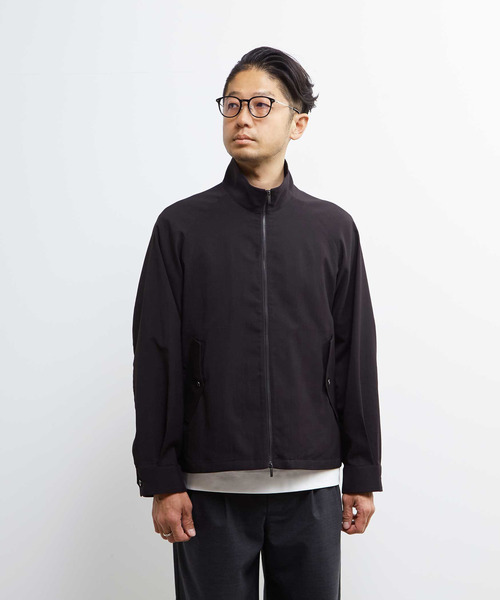 MEN'S MELROSE ブルゾン アウター テクスチャーリネンストレッチ