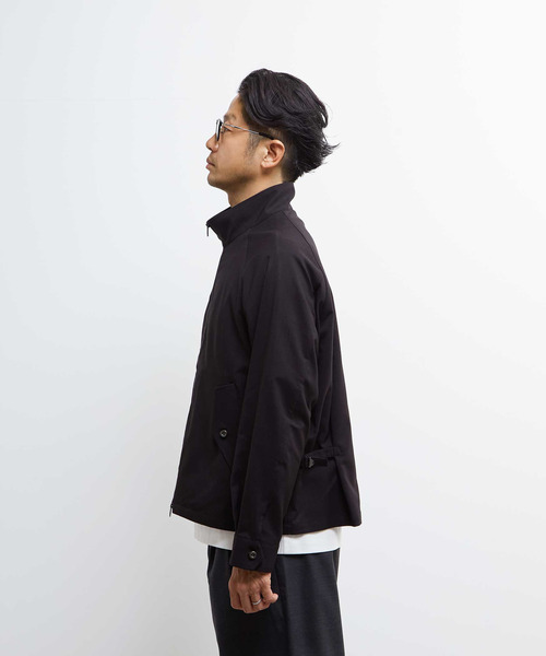 MEN'S MELROSE ブルゾン アウター テクスチャーリネンストレッチ
