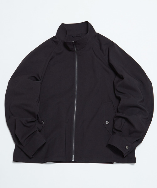 MEN'S MELROSE ブルゾン アウター テクスチャーリネンストレッチ