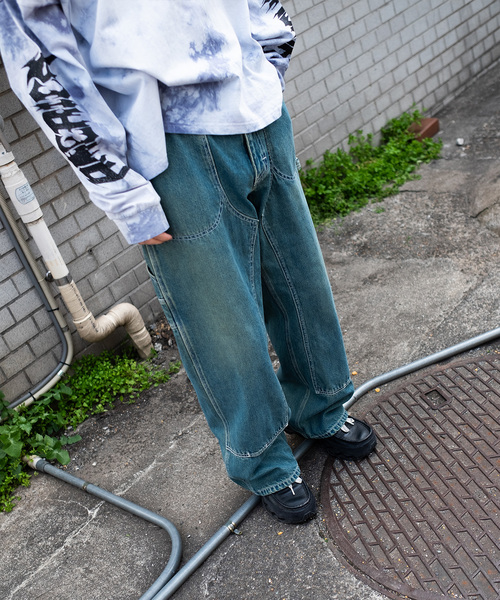 Lee パンツ / リー DOUBLEKNEE WIDE PAINTER メンズ : ZOZOTOWN
