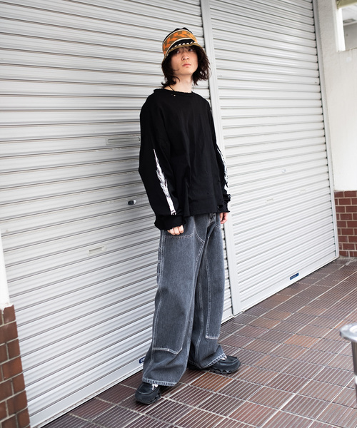 Lee パンツ / リー DOUBLEKNEE WIDE PAINTER メンズ : ZOZOTOWN