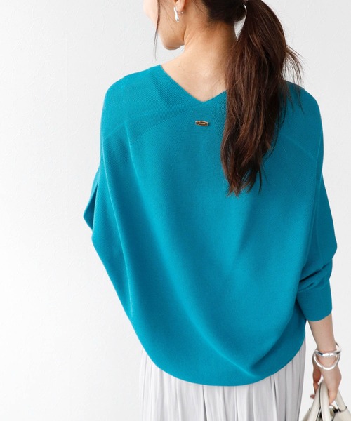 Jines カーディガン ホールガーメント VネックZIPカーディガン