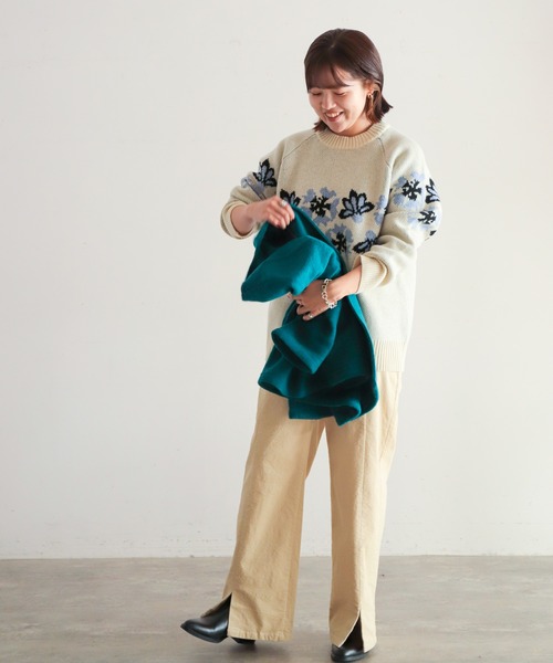 「NOMBRE IMPAIR」 長袖ニット FREE ブラック レディース_画像4