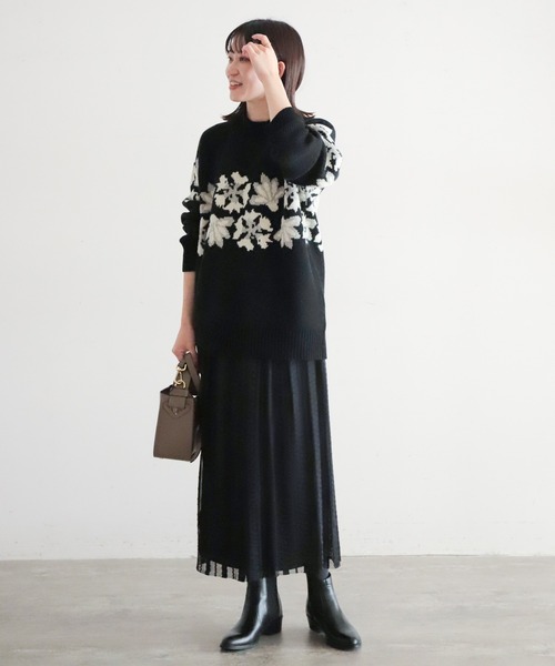 「NOMBRE IMPAIR」 長袖ニット FREE ブラック レディース_画像9