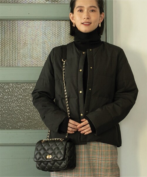 「OPAQUE.CLIP」 ダウンジャケット 38 カーキ レディース_画像3