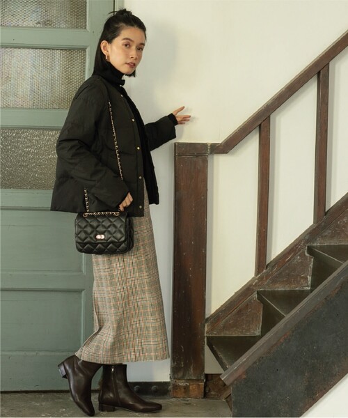 「OPAQUE.CLIP」 ダウンジャケット 38 カーキ レディース_画像9