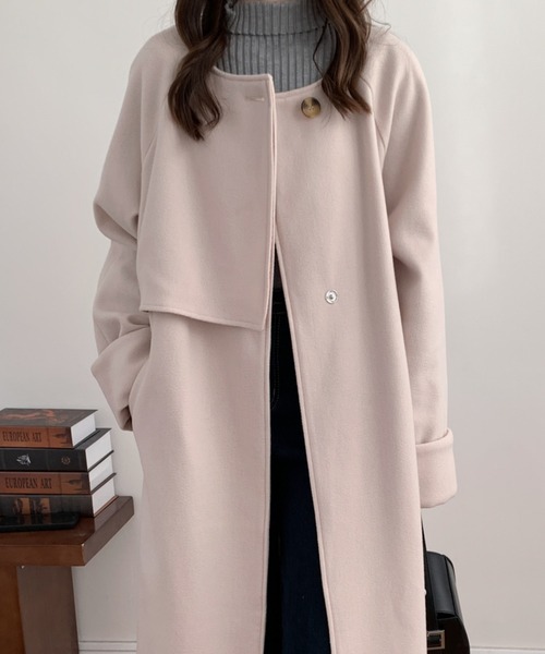 Alberobello ノーカラーコート ABITOKYO（アビトーキョー） ノーカラーコート FREE アイボリー