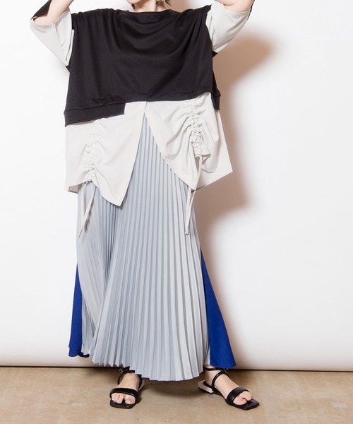 OSMOSIS（オズモーシス） スカート プリーツ切替マーメイドスカート