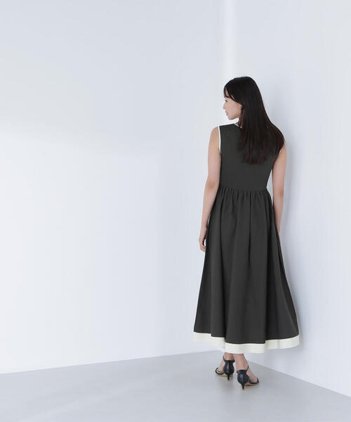 NATURAL BEAUTY BASIC ワンピース 「Oggi8月号掲載」バイカラー