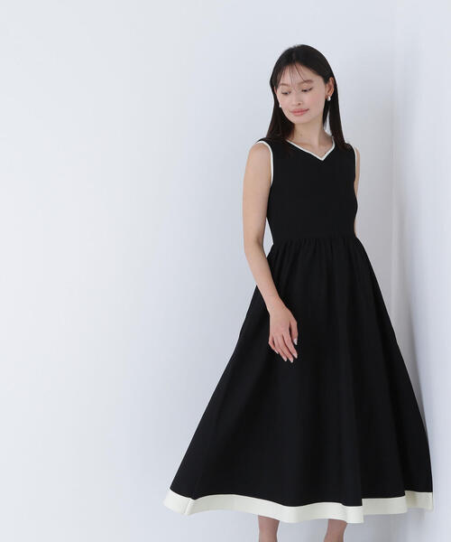 NATURAL BEAUTY BASIC ワンピース 「Oggi8月号掲載」バイカラー