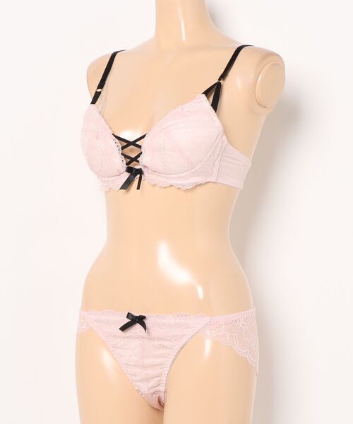 Absorle（アブソール） ブラジャー ショーツセット スモーキーレース