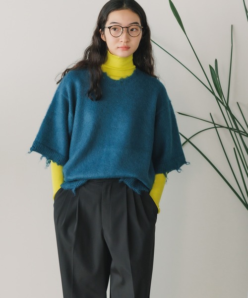 ニット セーター PROVOKE/プロヴォーク frayed pullover knit ニット レディース ニット セーター PROVOKE/プロヴォーク frayed pullover knit