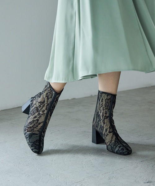 「niana」 「haremode」ショートブーツ 23cm ブラック レディース_画像7