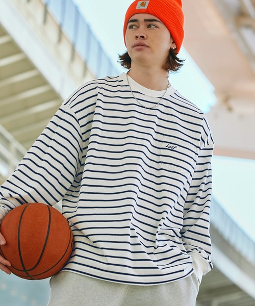 「HECT」 長袖Tシャツ M ホワイト メンズ