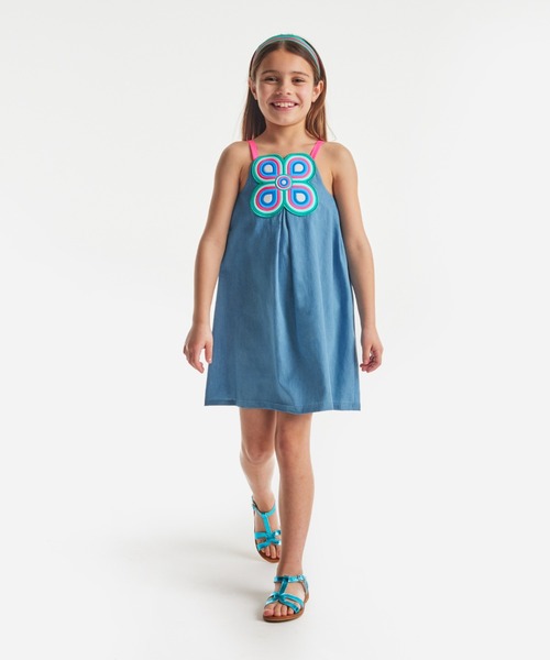 新作 jacadi ジャカディ フラワーモチーフワンピース jacadi（ジャカディ） ワンピース フラワーモチーフワンピース キッズ