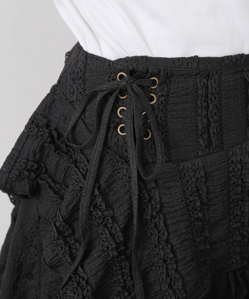 TARA JAMON ★ レース ショートスカート ネイビー スカート レースミニスカート : ZOZOTOWN Yahoo!店 - 通販