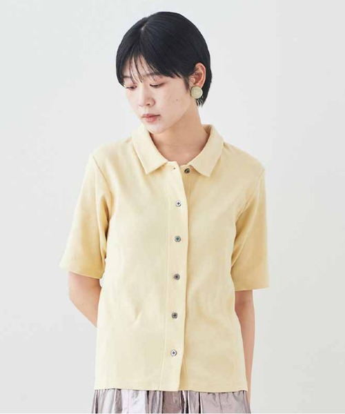 ブラウス シャツ 半袖 ＭＥＤＥ１９Ｆ　ベアテレコカットソーシャツ レディース | MEDE19F | 02