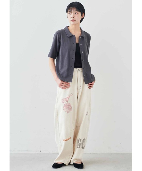 ブラウス シャツ 半袖 ＭＥＤＥ１９Ｆ　ベアテレコカットソーシャツ レディース | MEDE19F | 04