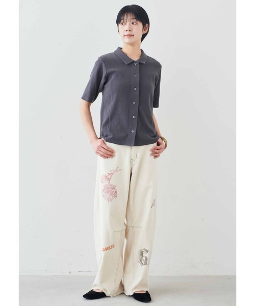 ブラウス シャツ 半袖 ＭＥＤＥ１９Ｆ　ベアテレコカットソーシャツ レディース | MEDE19F | 03