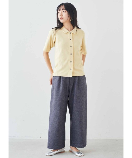 ブラウス シャツ 半袖 ＭＥＤＥ１９Ｆ　ベアテレコカットソーシャツ レディース | MEDE19F | 10