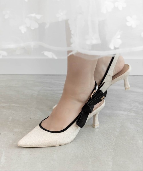 RANDA パンプス 2WAYクラシカルバックストラップパンプス