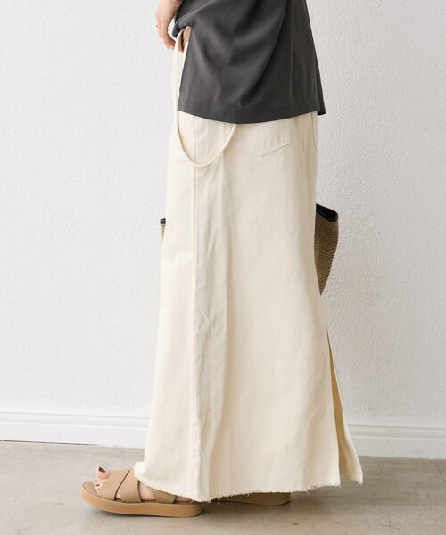 【新品】RIVE DROITE デニムスカート　サイズ36 RIVE DROITE デニムスカート 「MONN.:.(モン)」LOOSE DENIM