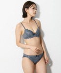ブラジャー ショーツセット ダークカラーフロン...の詳細画像5