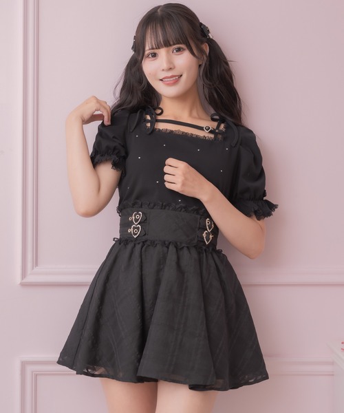 ROJITA（ロジータ） スカート ハートバックルシアーチェックスカート