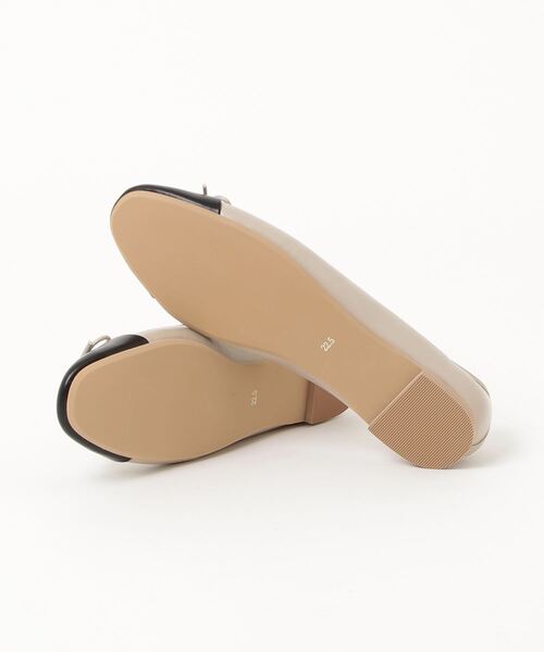 「green label relaxing」 バレエシューズ 24cm ブラック レディース