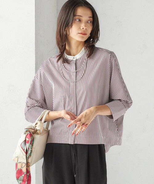 SHIPS（シップス） ブラウス シャツ 「手洗い可能」綿 ポリエステル