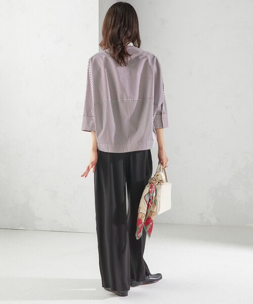 SHIPS（シップス） ブラウス シャツ 「手洗い可能」綿 ポリエステル