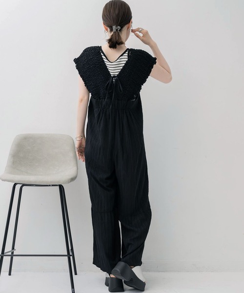 RETROGIRL サロペット オーバーオール シャーリングサロペット