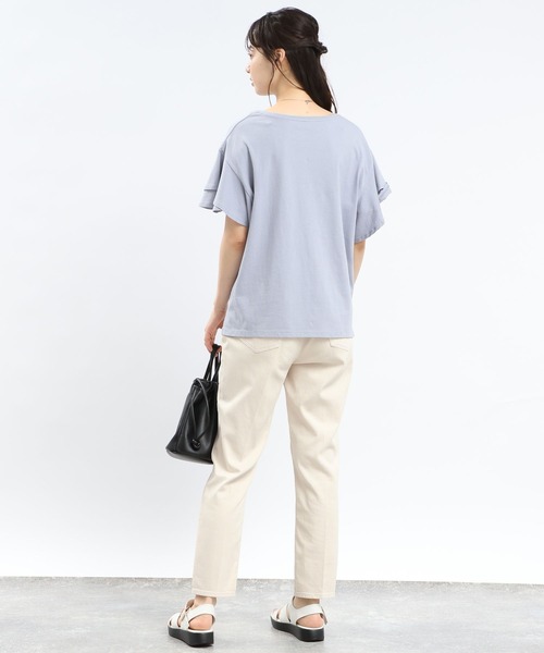 [GLOBAL WORK Smile Seed Store] обработка обтягивающие джинсы брюки MEDIUM оттенок голубого прочее 5 женский 