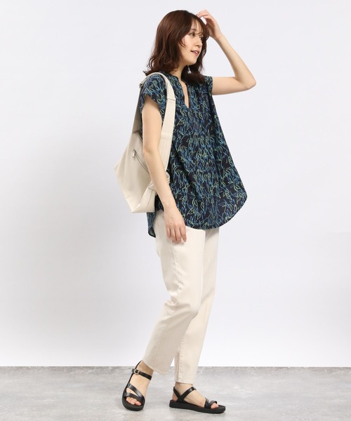 [GLOBAL WORK Smile Seed Store] обработка обтягивающие джинсы брюки MEDIUM оттенок голубого прочее 5 женский 