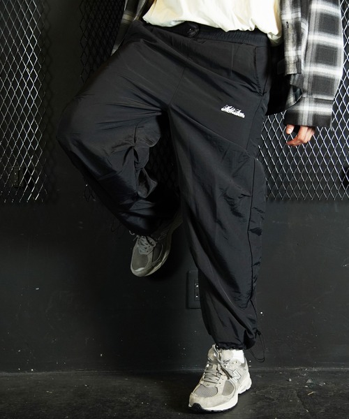 Beno パンツ ナイロンドローコードトラックパンツ シャカシャカ