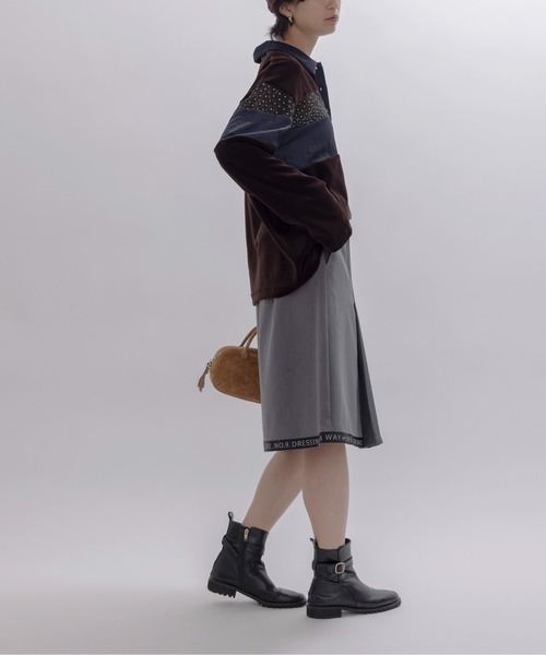 ※ロカロカ！　今季 Eimee Law エイミーロウ ベロア ポロ コットンベロアポロラガートップス Eimee Law│Eimee Law & LHELBIE