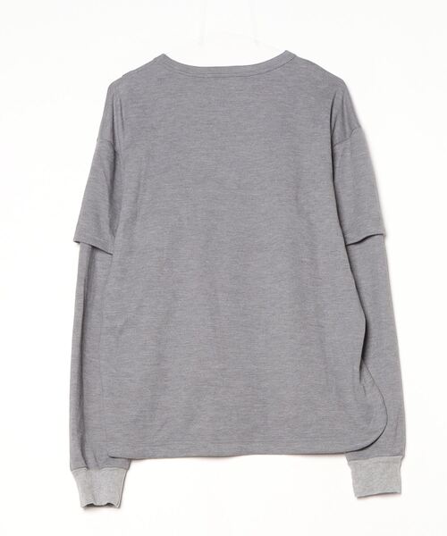 「rehacer」 長袖Tシャツ SMALL グレー メンズ