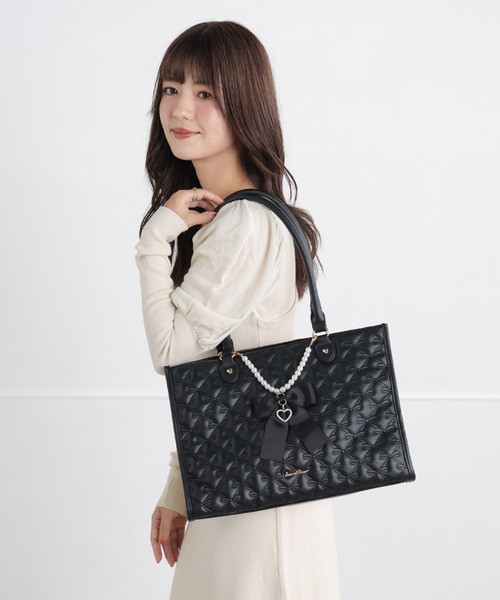 SecretDoor（シークレットドア） トートバッグ リボン キルト