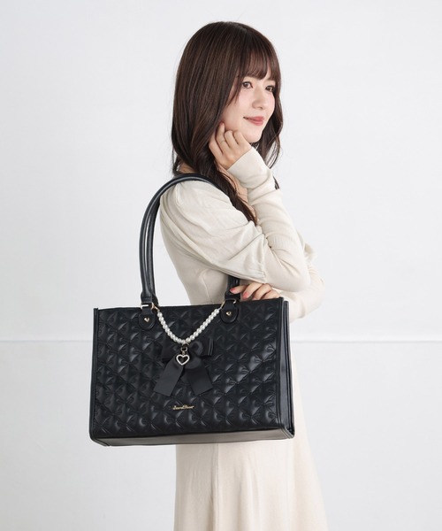 SecretDoor（シークレットドア） トートバッグ リボン キルト