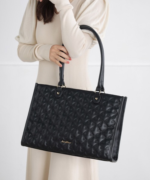 SecretDoor（シークレットドア） トートバッグ リボン キルト